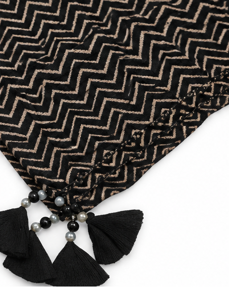 Zigzag | Ajrakh Cotton Stole