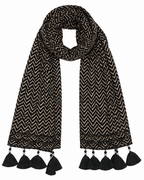 Zigzag | Ajrakh Cotton Stole