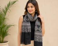 Royal Flora | Mushroom Silk Stole