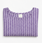 Heritage Stripe Purple Cotton Top